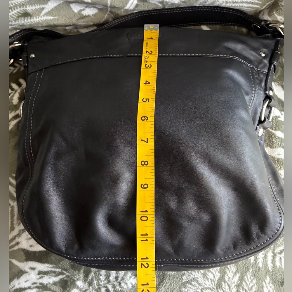 Coach Black Leather Hobo Shoulder Bag - Picture 8 of 15